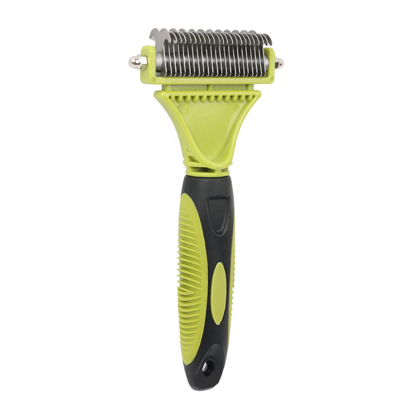 Dual-Sided Pet Undercoat Rake Dual-Sided Pet Undercoat Rake