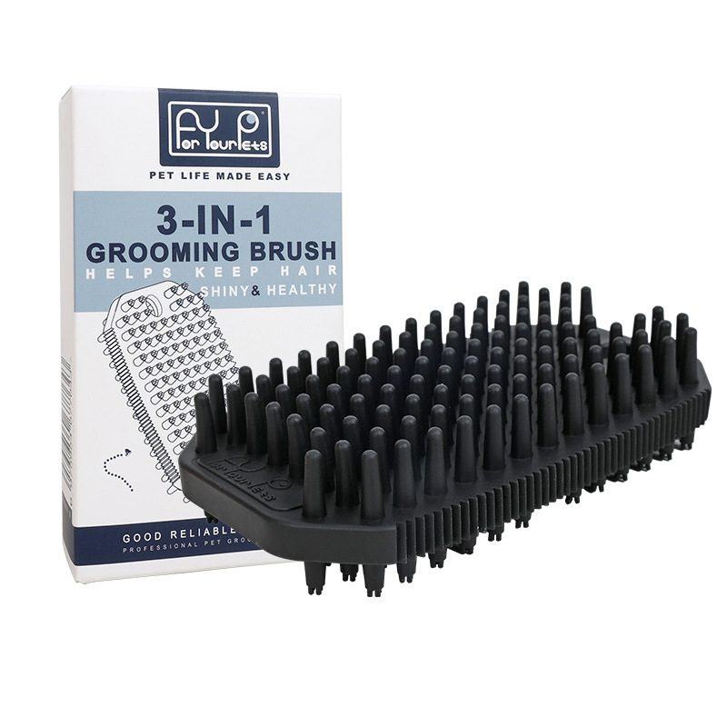 Soft Rubber Dog Grooming Brush Soft Rubber Dog Grooming Brush