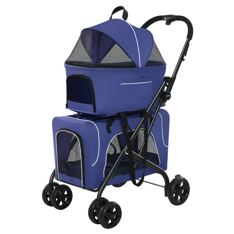Breathable Oxford Double Cat Stroller Breathable Oxford Double Cat Stroller
