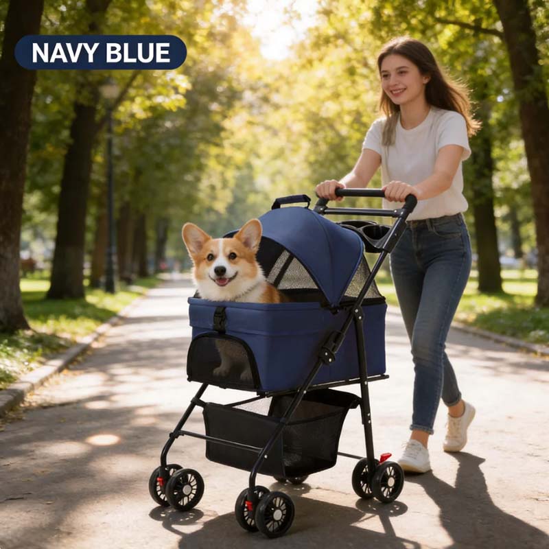 Comfortable Padded Pet Stroller