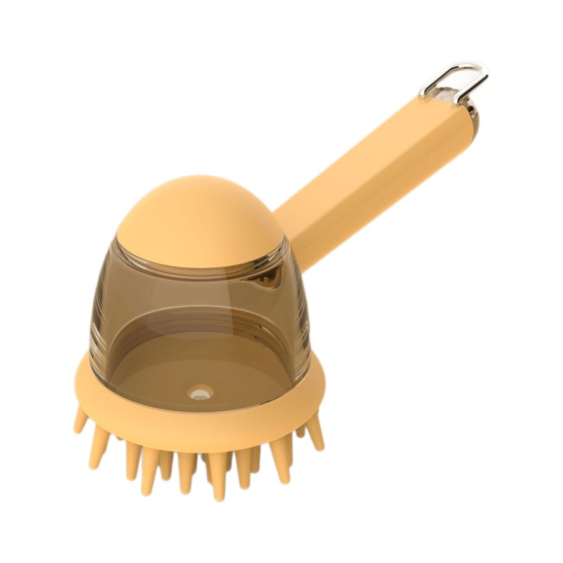 Pet Bath Brush with Soap Dispenser