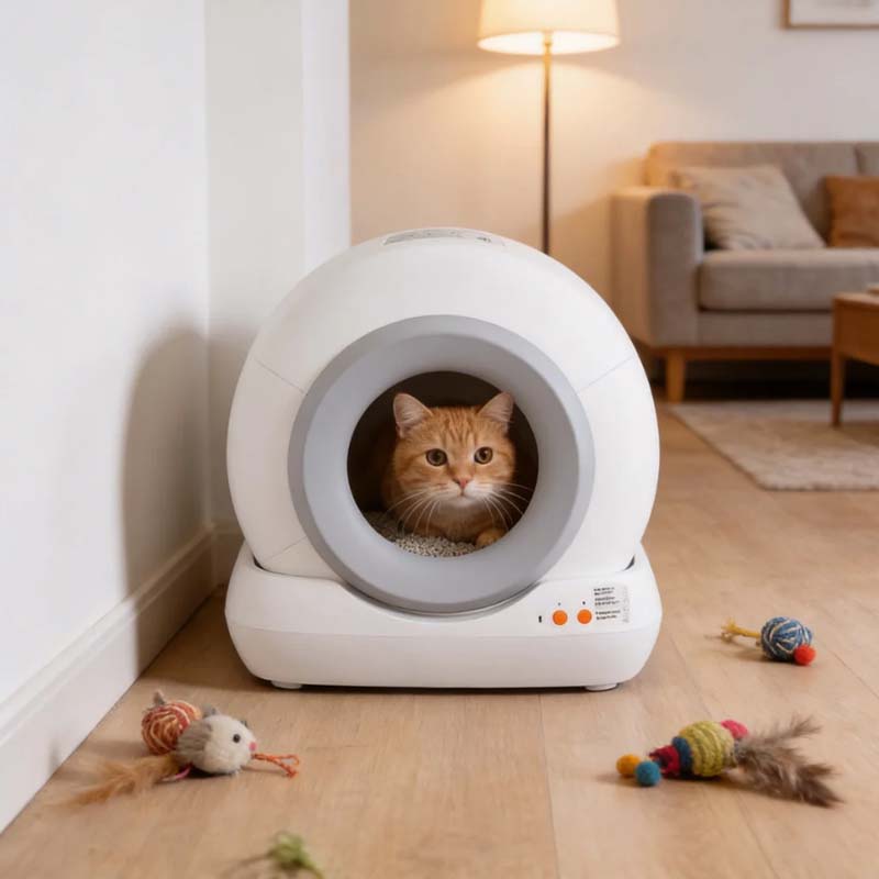 app controlled smart cat litter box