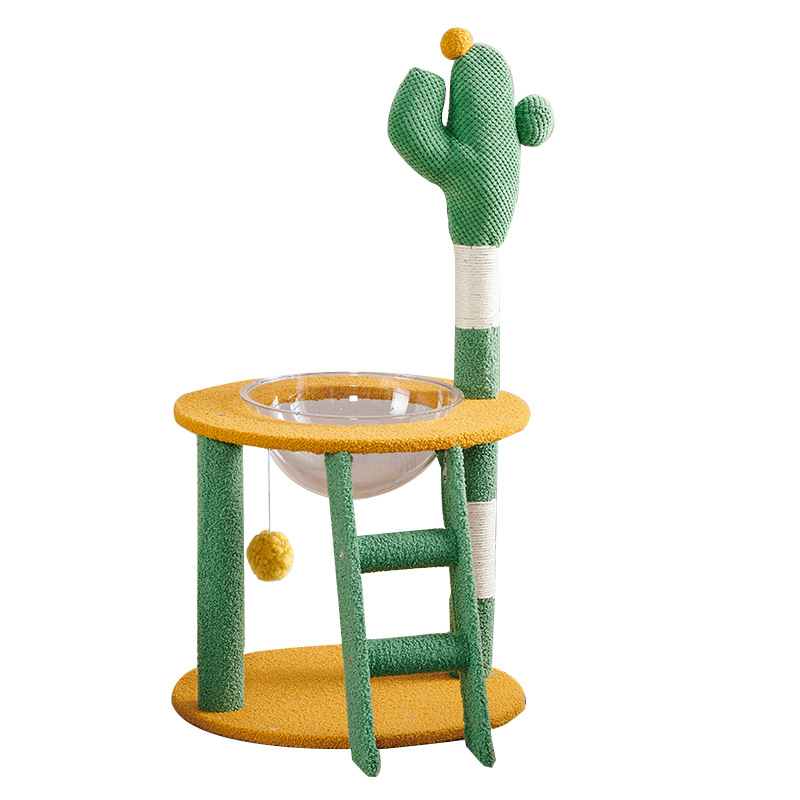 cactus cat tree with condo